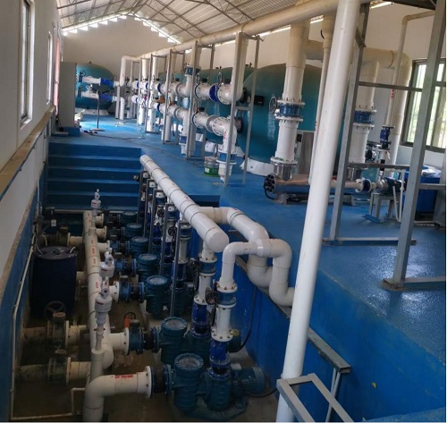 南寧市西鄉塘金光農場的蘑菇视频在线官网，采用了7台AQUA蘑菇视频在线观看ALB-1500循環水泵