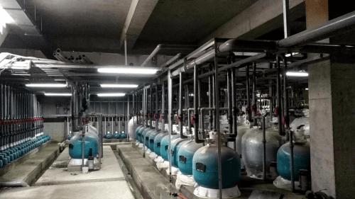 蘑菇视频在线官网水處理設備之過濾砂缸、循環水泵